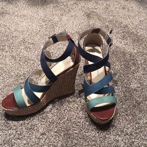 LC Lauren Conrad wedge sandals